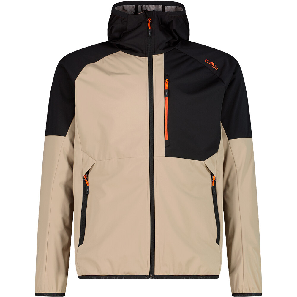 Cmp chaqueta softshell hombre MAN JACKET FIX HOOD vista frontal