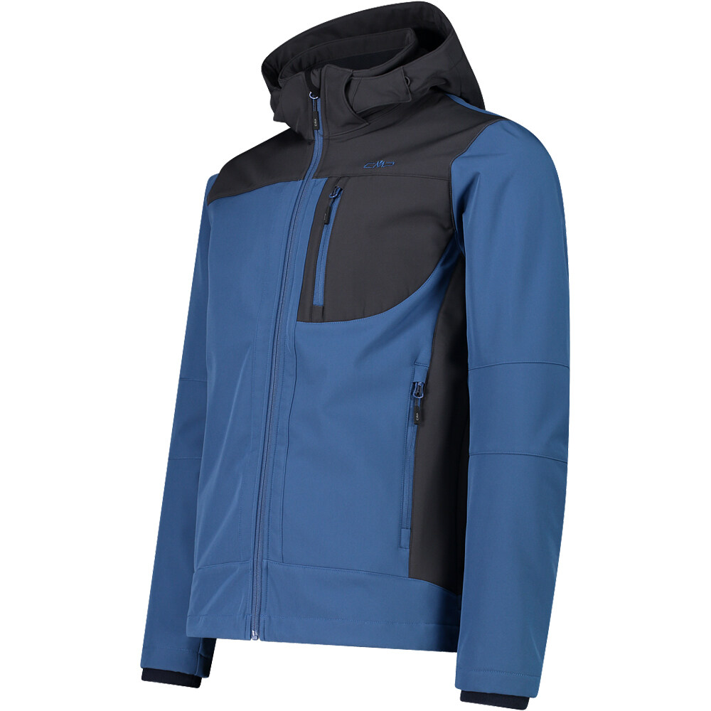 Cmp chaqueta softshell hombre MAN JACKET ZIP HOOD vista detalle