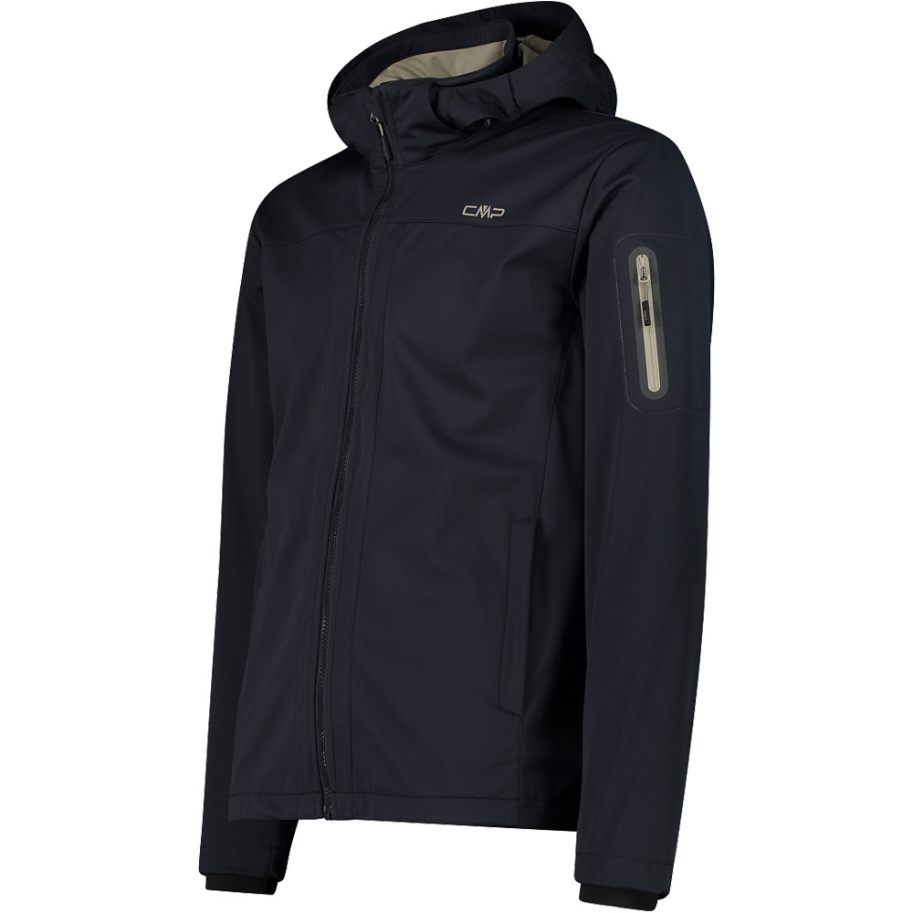 Cmp chaqueta softshell hombre MAN JACKET ZIP HOOD vista detalle