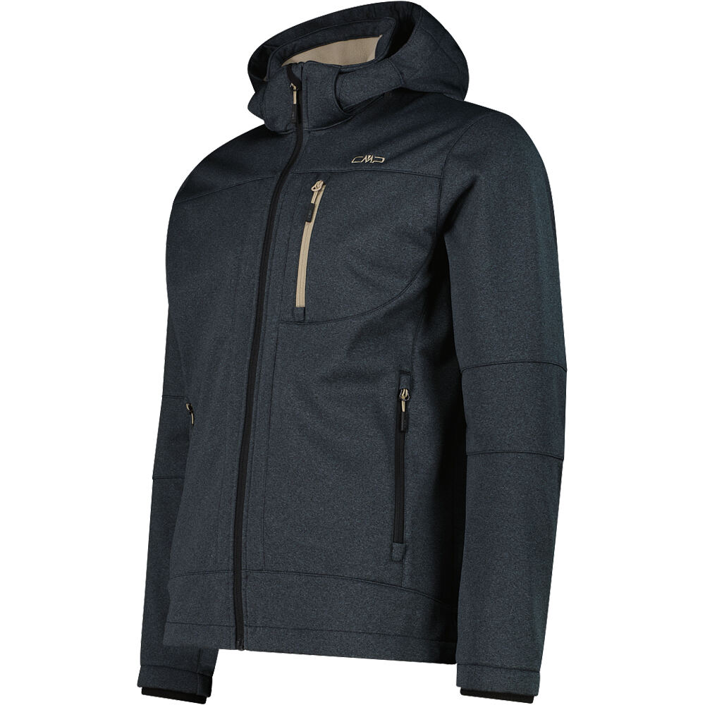 Cmp chaqueta softshell hombre MAN JACKET ZIP HOOD vista detalle