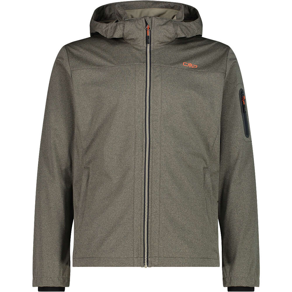 Cmp chaqueta softshell hombre MAN JACKET ZIP HOOD vista frontal