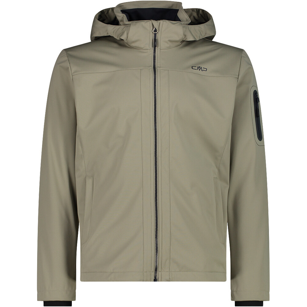 Cmp chaqueta softshell hombre MAN JACKET ZIP HOOD vista frontal