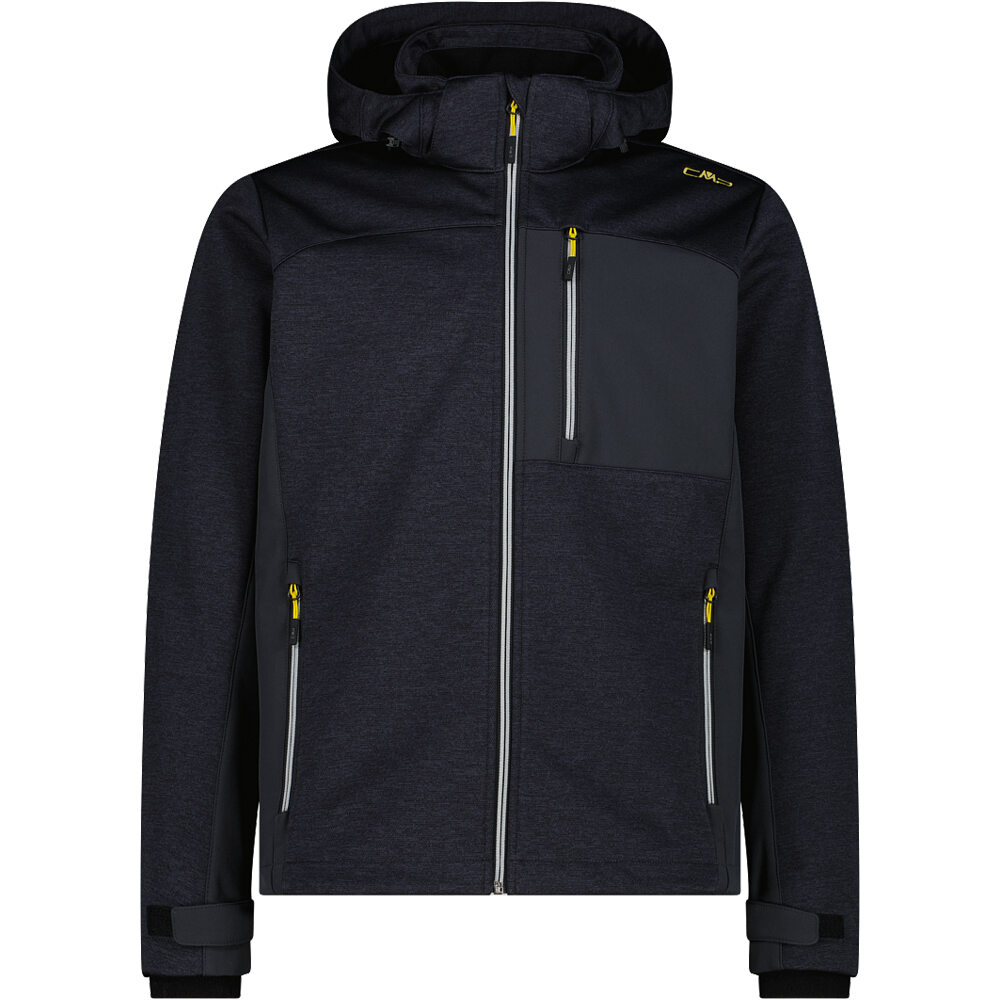 Cmp chaqueta softshell hombre MAN JACKET ZIP HOOD vista frontal