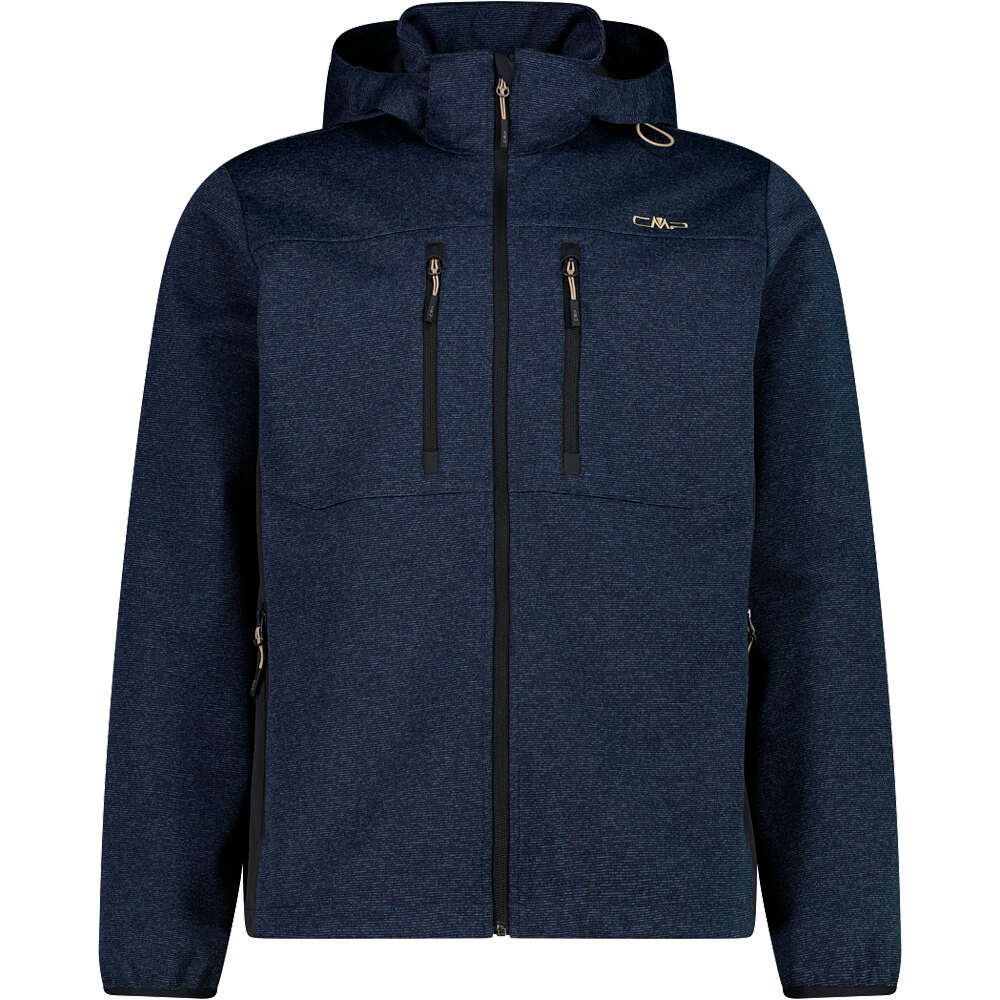Cmp chaqueta softshell hombre MAN JACKET ZIP HOOD vista frontal