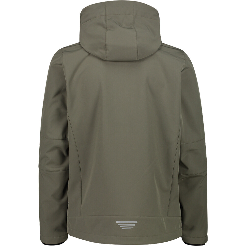 Cmp chaqueta softshell hombre MAN JACKET ZIP HOOD vista trasera