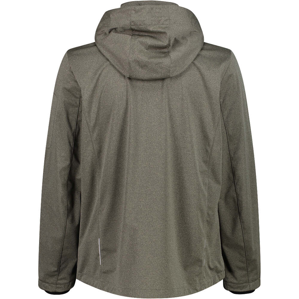Cmp chaqueta softshell hombre MAN JACKET ZIP HOOD vista trasera