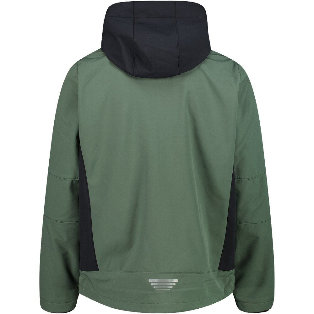 Cmp chaqueta softshell hombre MAN JACKET ZIP HOOD vista trasera
