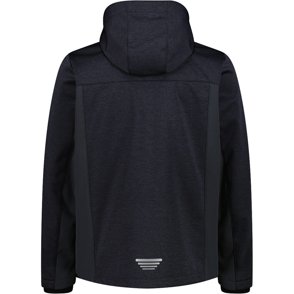 Cmp chaqueta softshell hombre MAN JACKET ZIP HOOD vista trasera