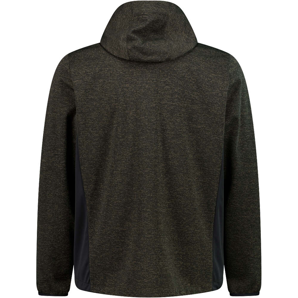 Cmp chaqueta softshell hombre MAN JACKET ZIP HOOD vista trasera