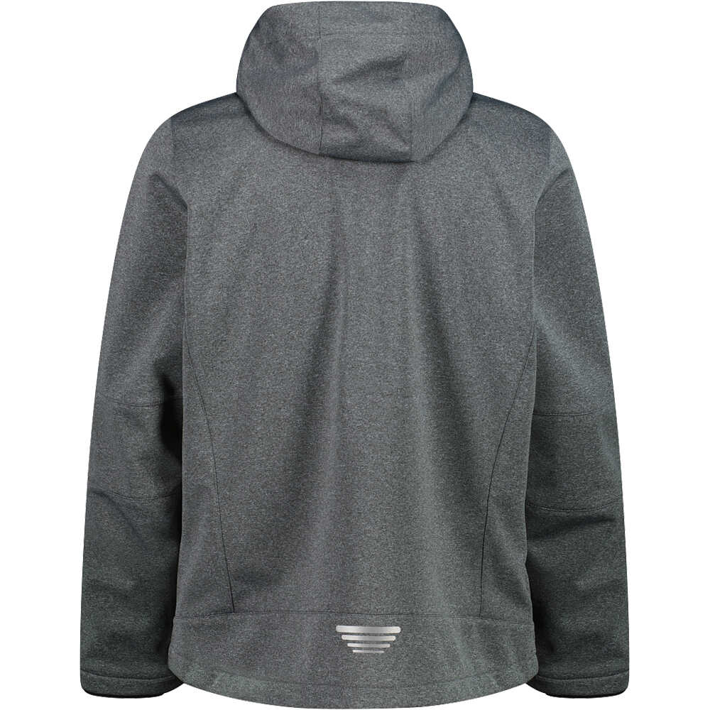 Cmp chaqueta softshell hombre MAN JACKET ZIP HOOD vista trasera