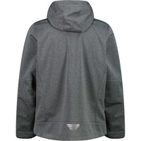 Cmp chaqueta softshell hombre MAN JACKET ZIP HOOD vista trasera