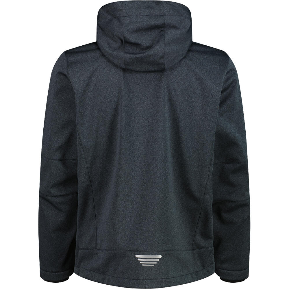 Cmp chaqueta softshell hombre MAN JACKET ZIP HOOD vista trasera