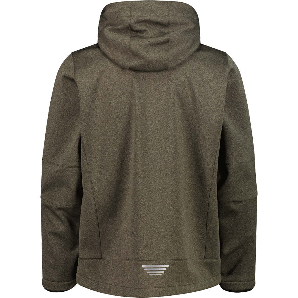 Cmp chaqueta softshell hombre MAN JACKET ZIP HOOD vista trasera