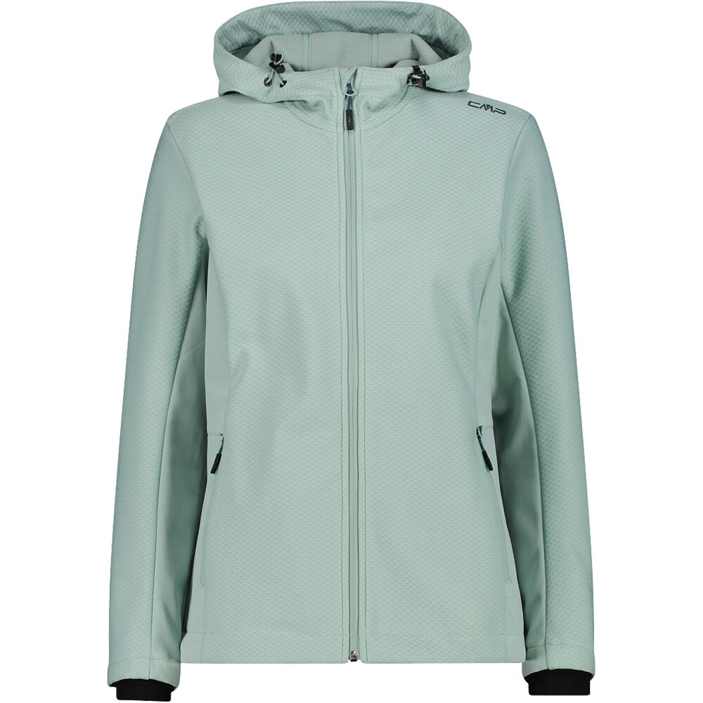Cmp chaqueta softshell mujer WOMAN JACKET FIX HOOD vista frontal