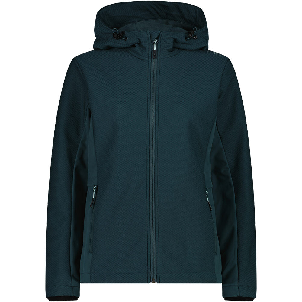 Cmp chaqueta softshell mujer WOMAN JACKET FIX HOOD vista frontal