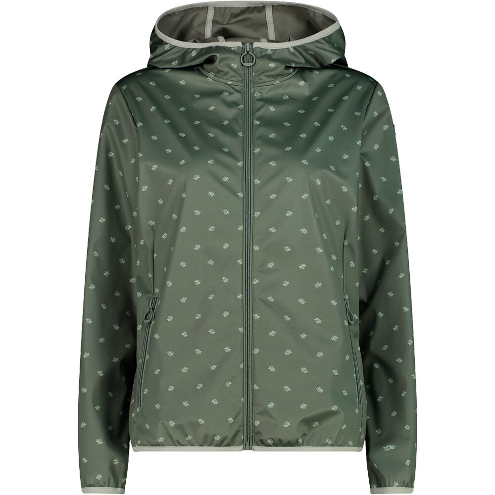 Cmp chaqueta softshell mujer WOMAN JACKET FIX HOOD vista frontal