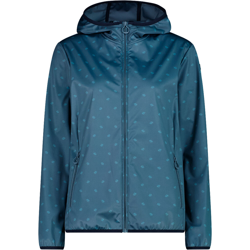 Cmp chaqueta softshell mujer WOMAN JACKET FIX HOOD vista frontal