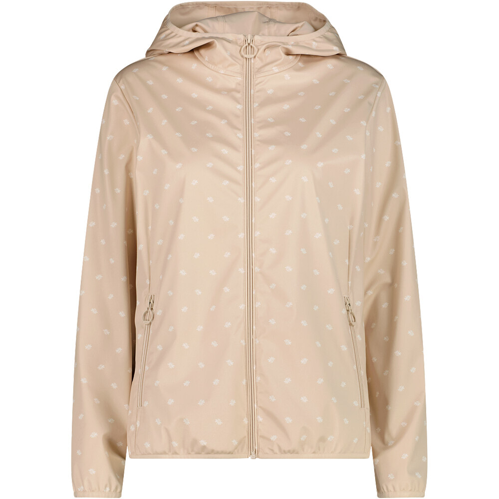 Cmp chaqueta softshell mujer WOMAN JACKET FIX HOOD vista frontal