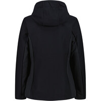 Cmp chaqueta softshell mujer WOMAN JACKET FIX HOOD vista trasera