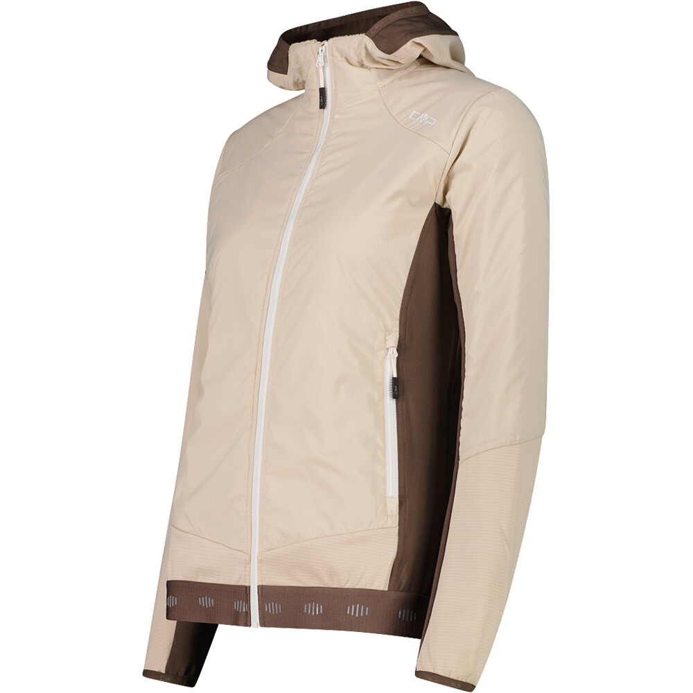 Cmp chaqueta softshell mujer WOMAN JACKET HYBRID FIX HOOD vista detalle