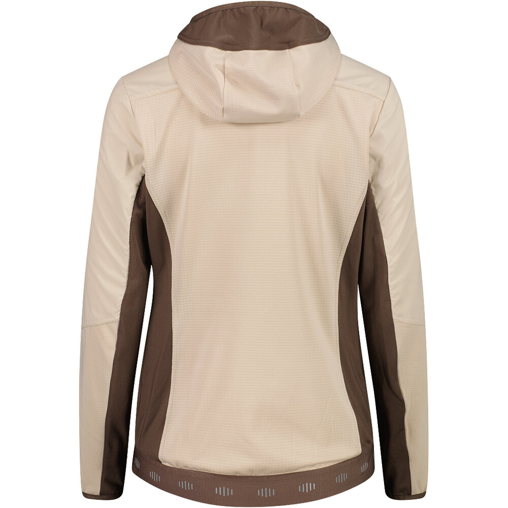 Cmp chaqueta softshell mujer WOMAN JACKET HYBRID FIX HOOD vista trasera