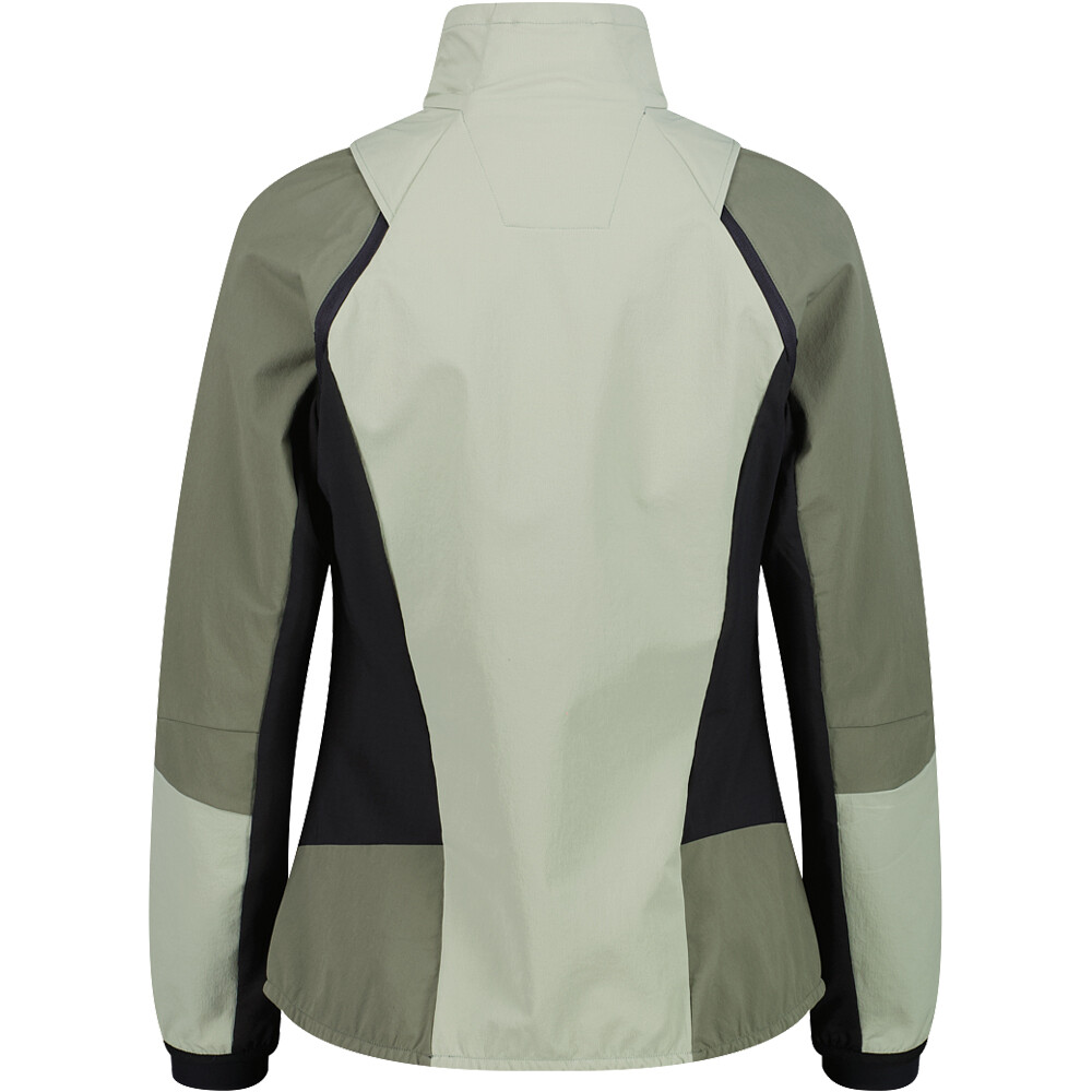 Cmp chaqueta softshell mujer WOMAN JACKET HYBRID WITH DETACHABLE SLEEVES vista trasera