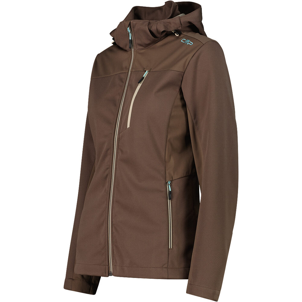 Cmp chaqueta softshell mujer WOMAN JACKET ZIP HOOD vista detalle