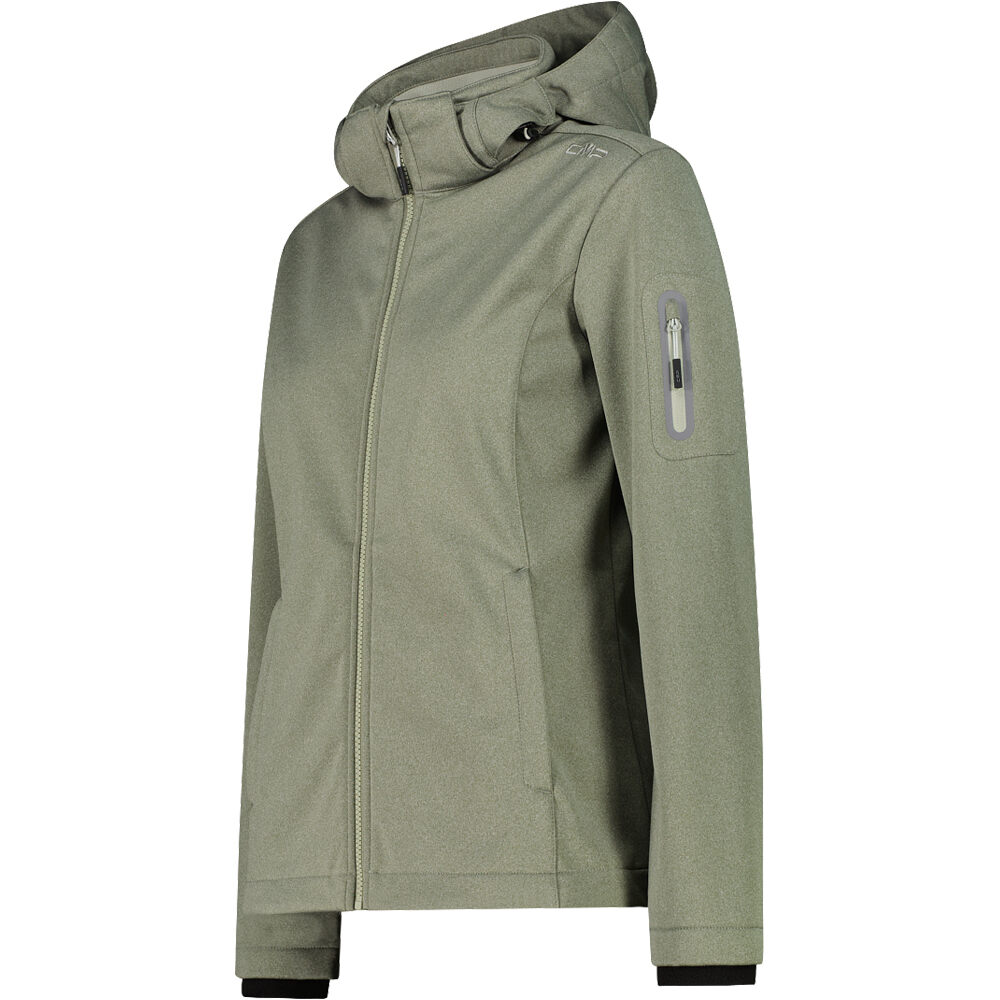 Cmp chaqueta softshell mujer WOMAN JACKET ZIP HOOD vista detalle