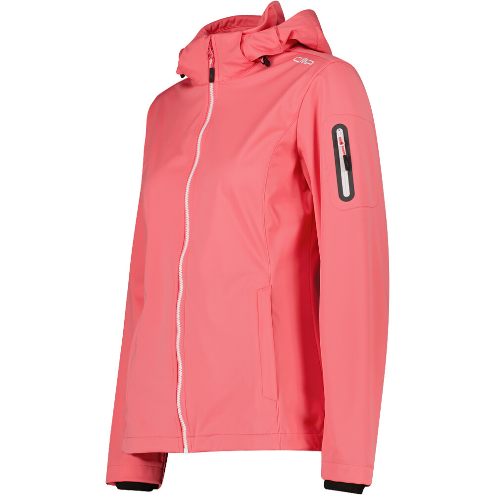 Cmp chaqueta softshell mujer WOMAN JACKET ZIP HOOD vista detalle