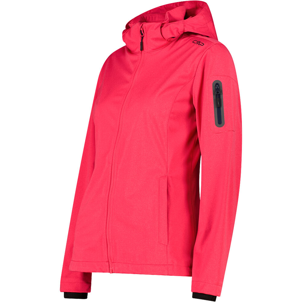 Cmp chaqueta softshell mujer WOMAN JACKET ZIP HOOD vista detalle