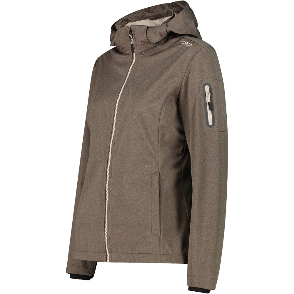 Cmp chaqueta softshell mujer WOMAN JACKET ZIP HOOD vista detalle