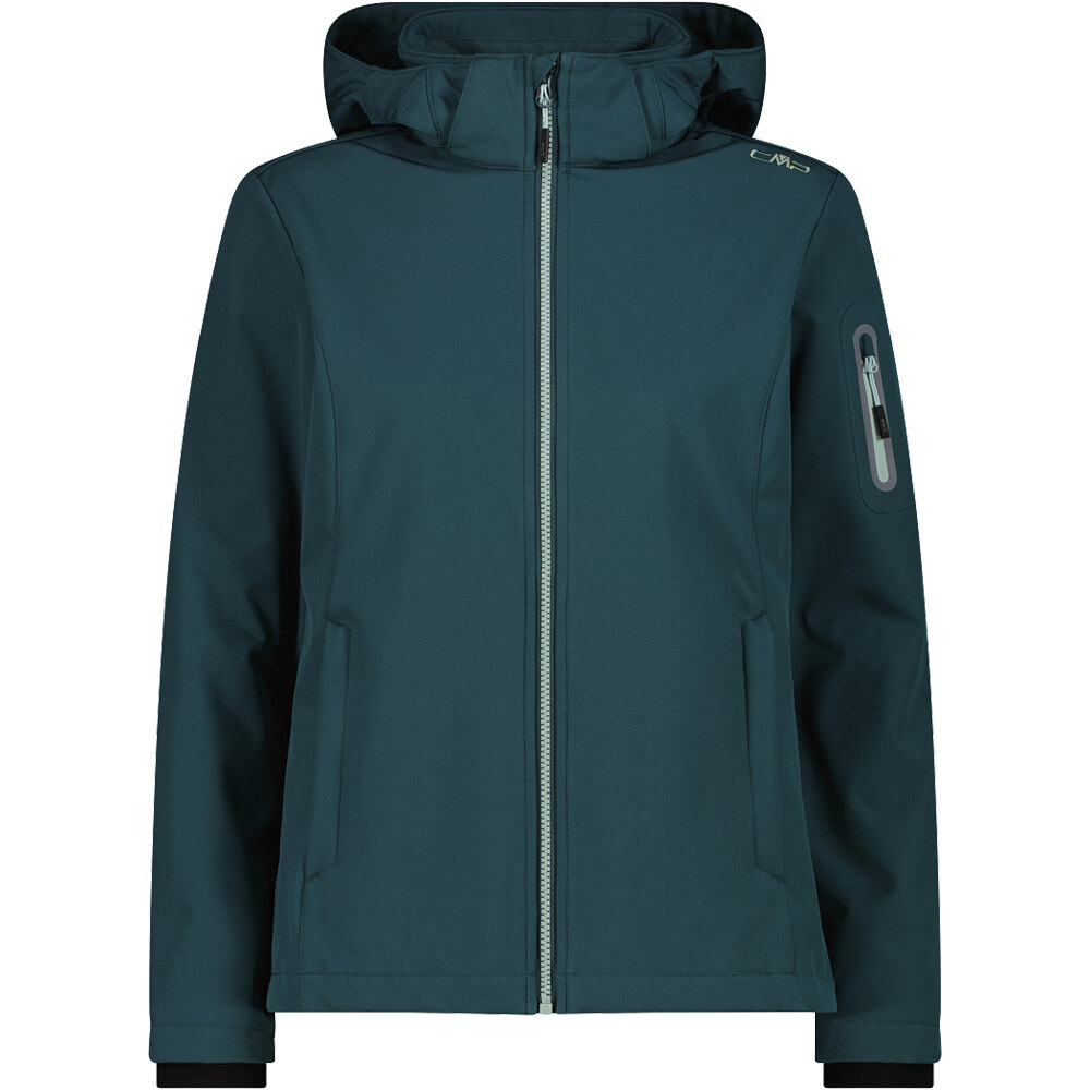 Cmp chaqueta softshell mujer WOMAN JACKET ZIP HOOD vista frontal