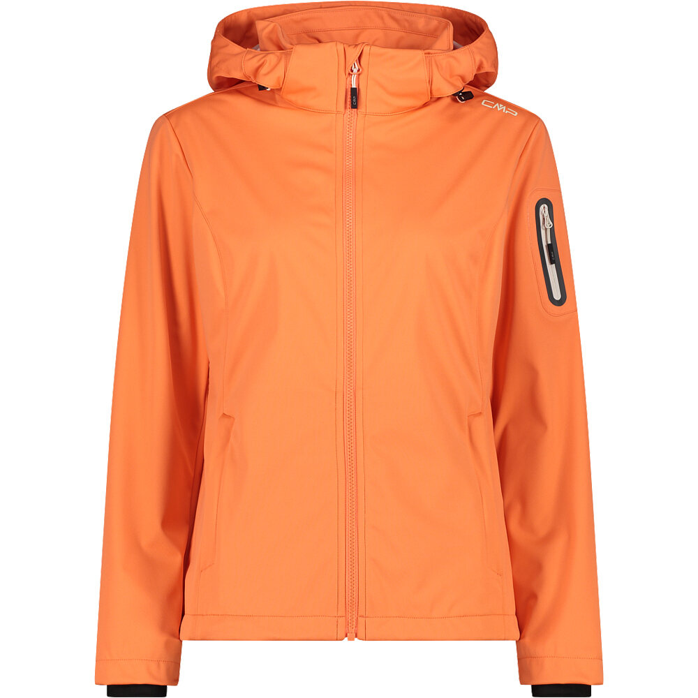 Cmp chaqueta softshell mujer WOMAN JACKET ZIP HOOD vista frontal