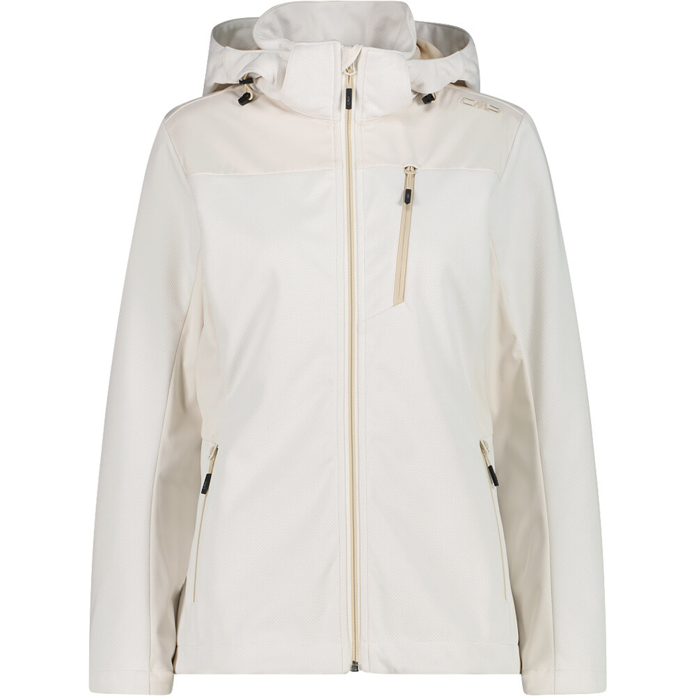 Cmp chaqueta softshell mujer WOMAN JACKET ZIP HOOD vista frontal