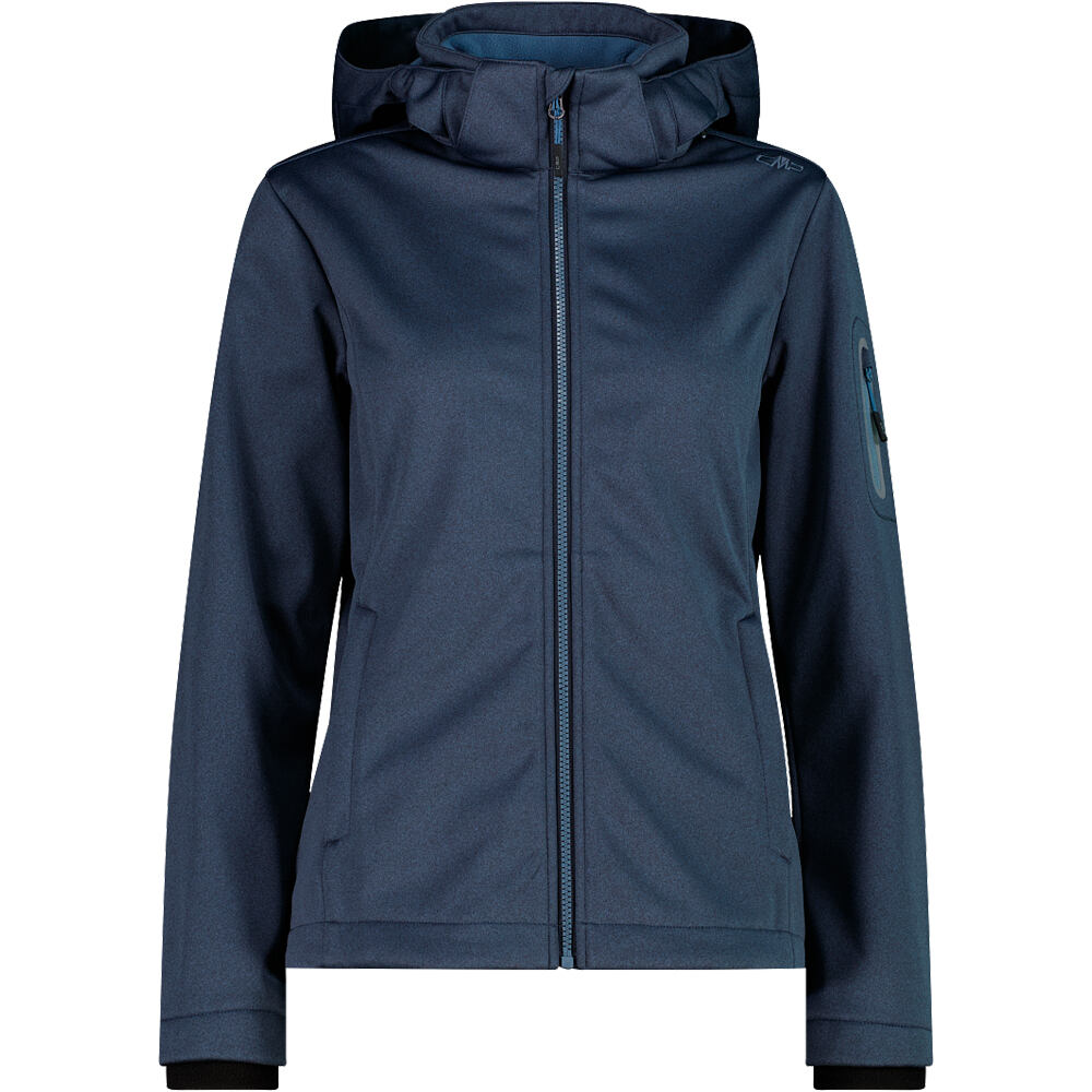 Cmp chaqueta softshell mujer WOMAN JACKET ZIP HOOD vista frontal