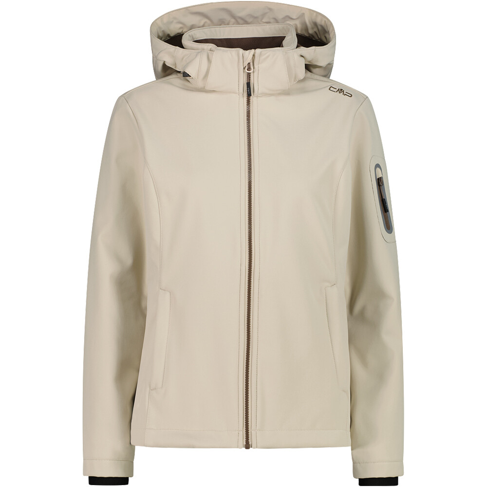 Cmp chaqueta softshell mujer WOMAN JACKET ZIP HOOD vista frontal