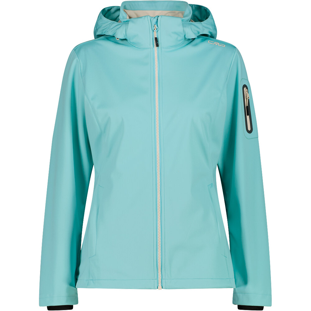 Cmp chaqueta softshell mujer WOMAN JACKET ZIP HOOD vista frontal