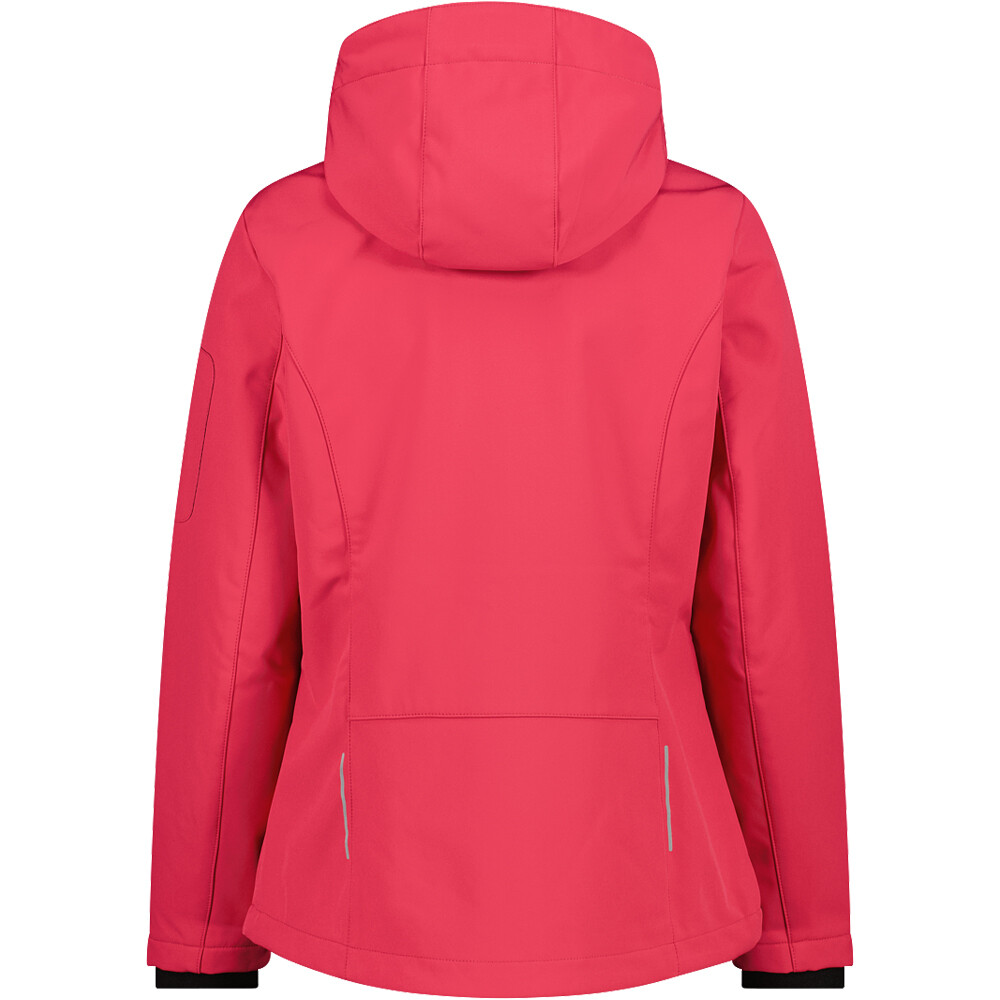 Cmp chaqueta softshell mujer WOMAN JACKET ZIP HOOD vista trasera