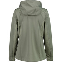 Cmp chaqueta softshell mujer WOMAN JACKET ZIP HOOD vista trasera