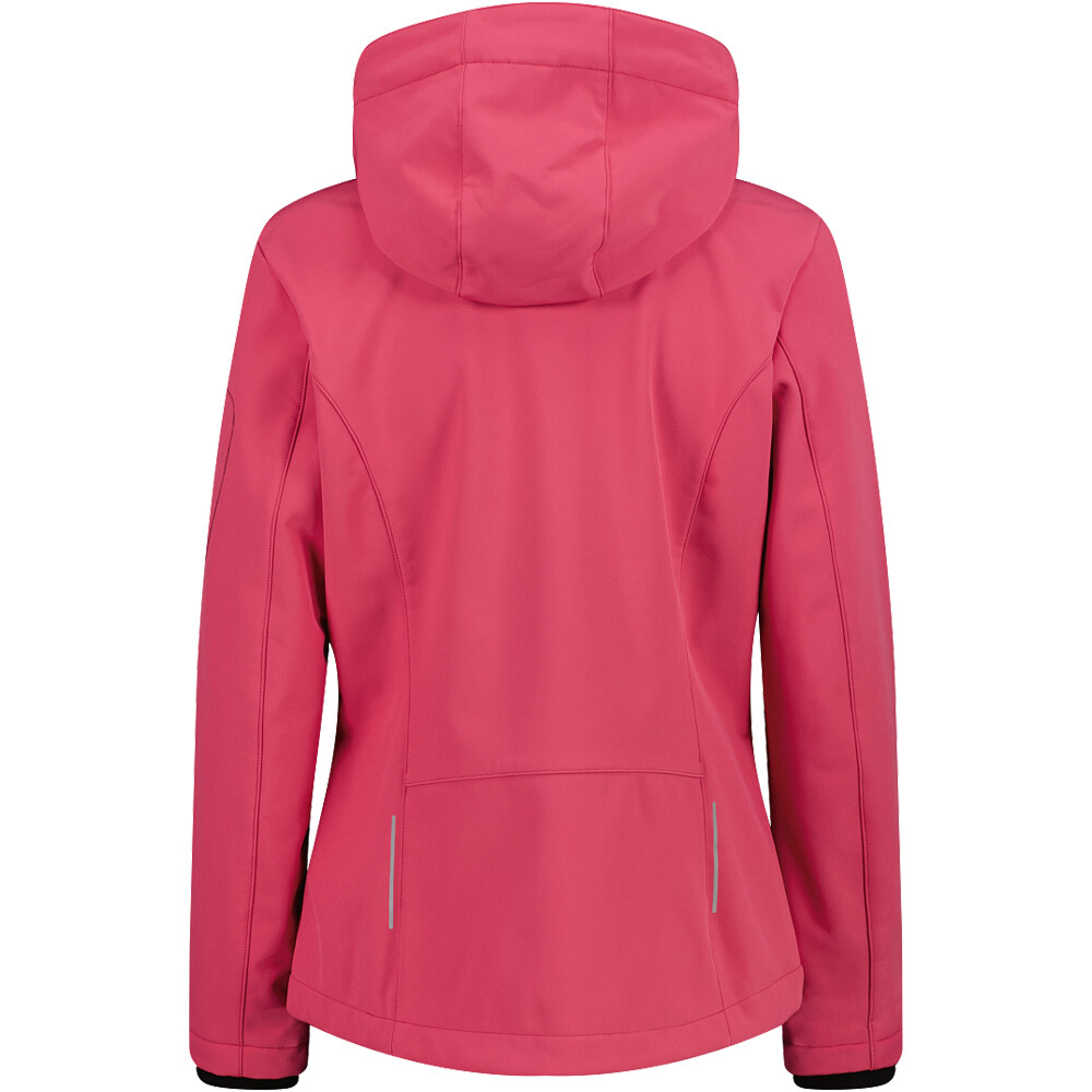 Cmp chaqueta softshell mujer WOMAN JACKET ZIP HOOD vista trasera