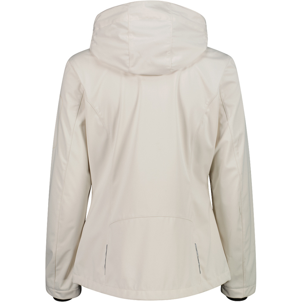 Cmp chaqueta softshell mujer WOMAN JACKET ZIP HOOD vista trasera