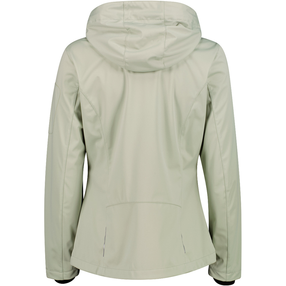 Cmp chaqueta softshell mujer WOMAN JACKET ZIP HOOD vista trasera