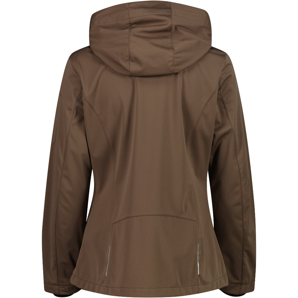 Cmp chaqueta softshell mujer WOMAN JACKET ZIP HOOD vista trasera