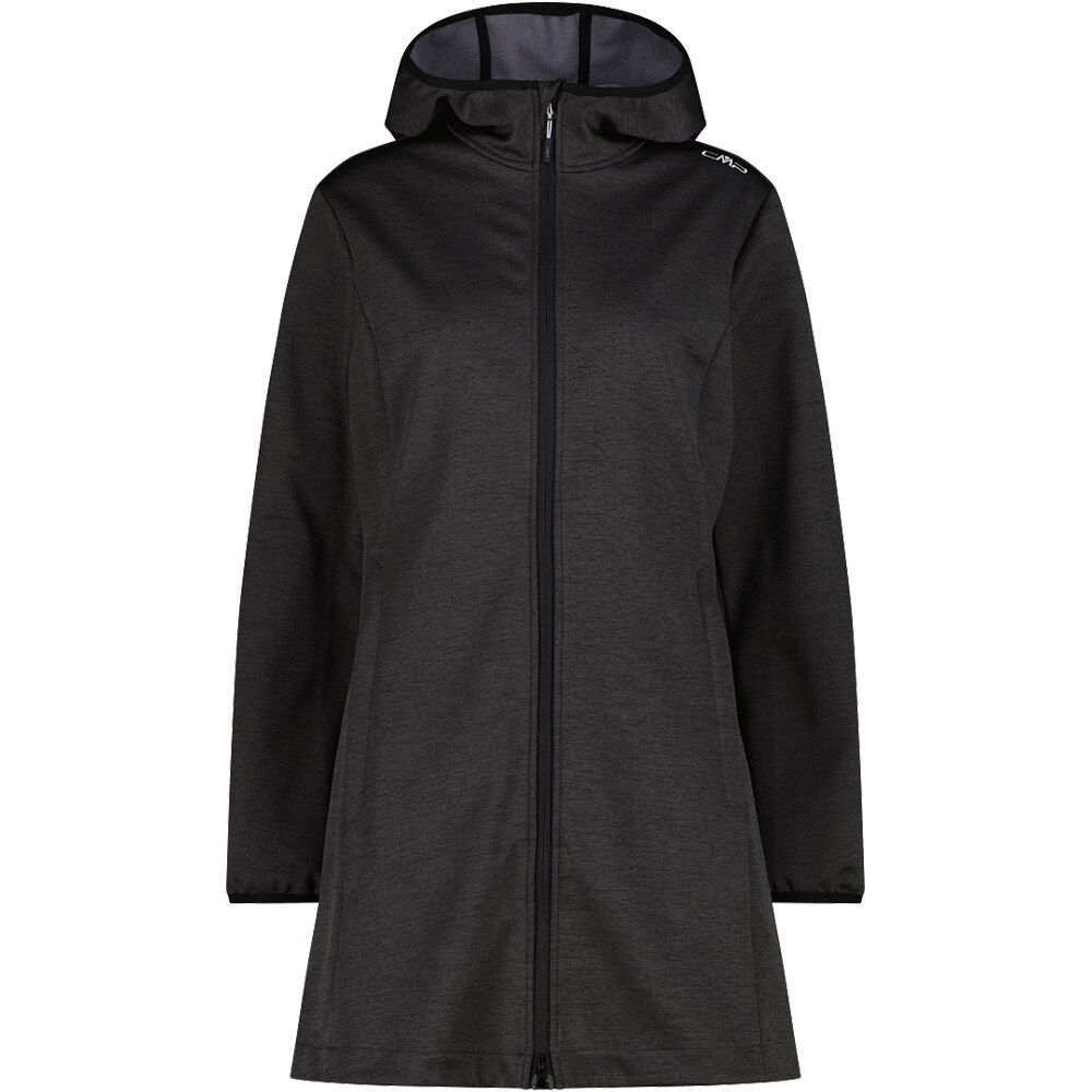 Cmp chaqueta softshell mujer WOMAN PARKA FIX HOOD vista frontal