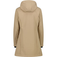 Cmp chaqueta softshell mujer WOMAN PARKA FIX HOOD vista trasera