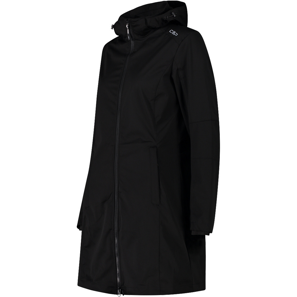 Cmp chaqueta softshell mujer WOMAN PARKA ZIP HOOD vista detalle
