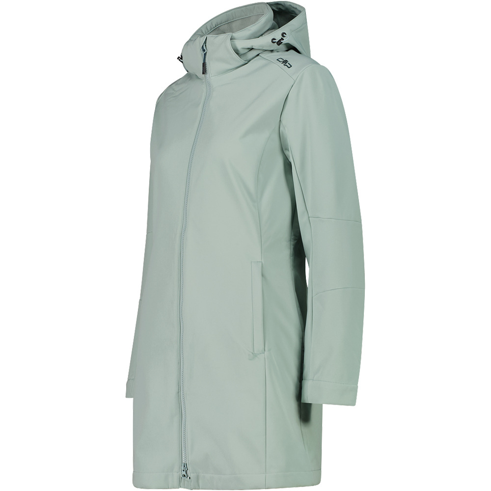 Cmp chaqueta softshell mujer WOMAN PARKA ZIP HOOD vista detalle