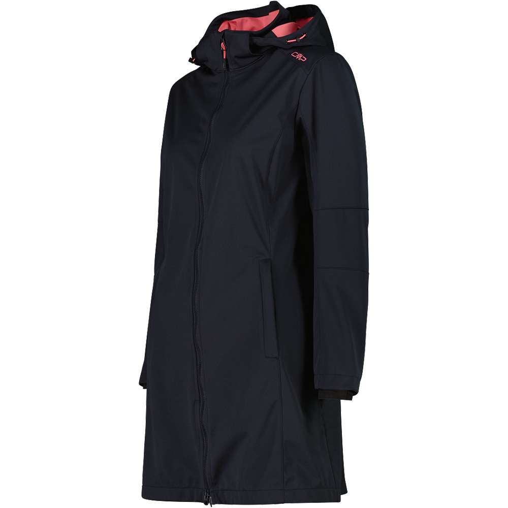 Cmp chaqueta softshell mujer WOMAN PARKA ZIP HOOD vista detalle