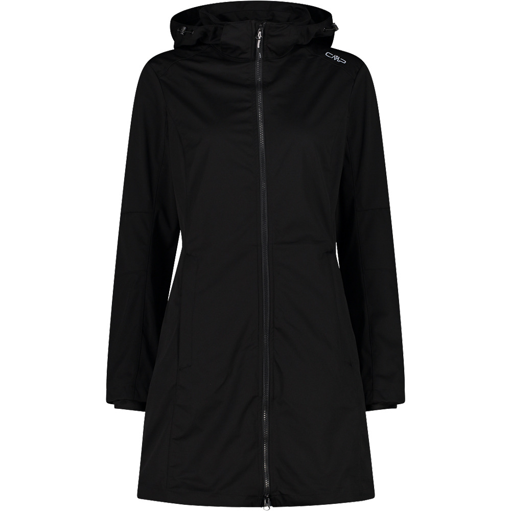 Cmp chaqueta softshell mujer WOMAN PARKA ZIP HOOD vista frontal