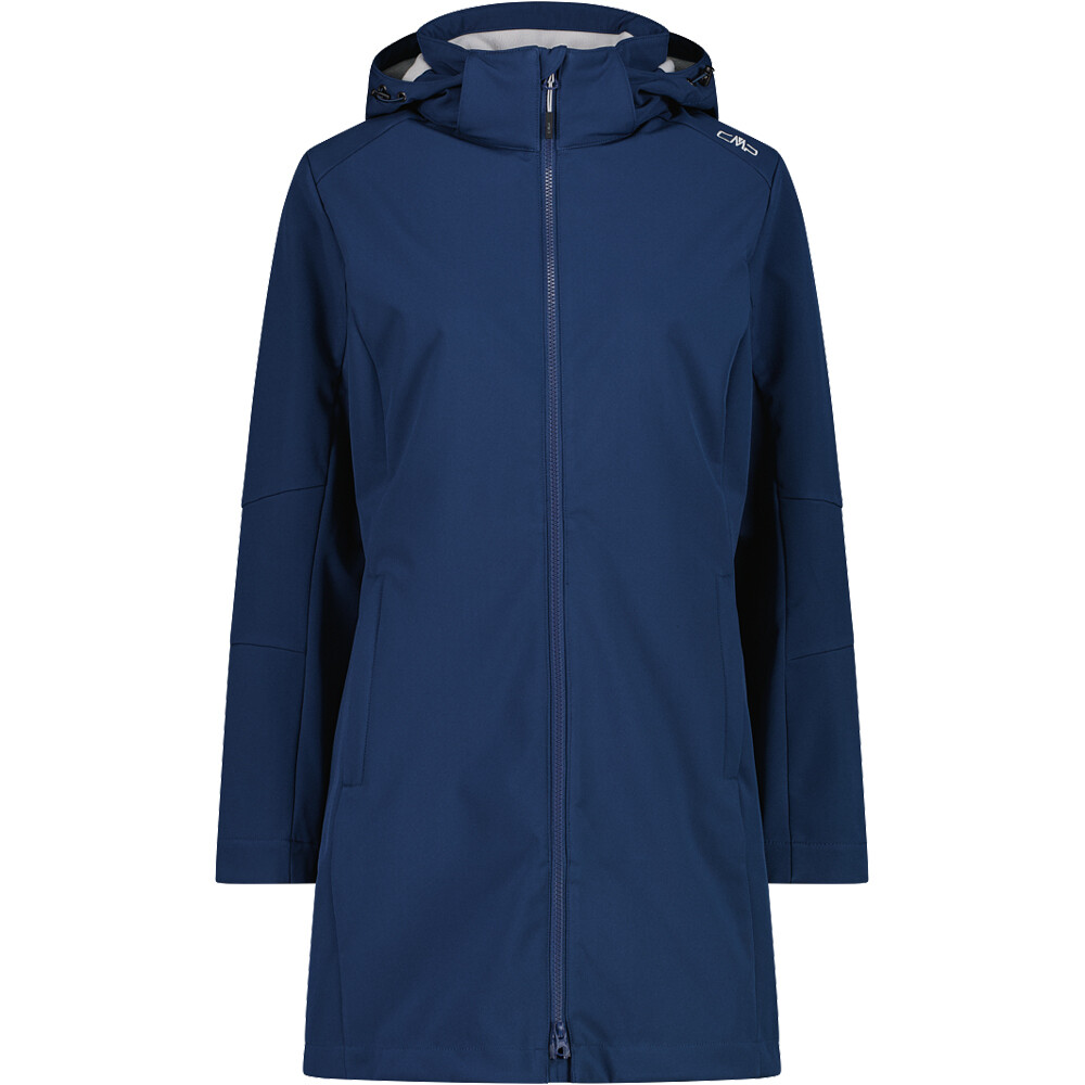 Cmp chaqueta softshell mujer WOMAN PARKA ZIP HOOD vista frontal